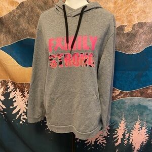 Ideology breast cancer sweatshirt size large